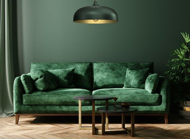 Zielona kanapa inspiracje