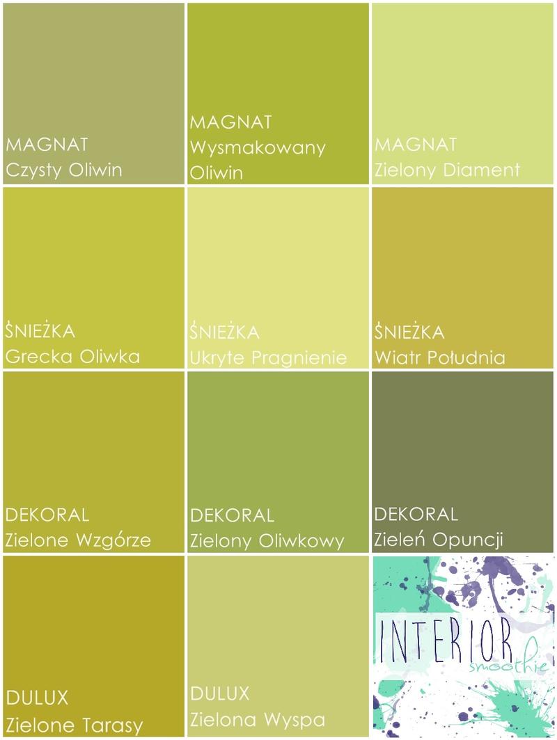 Oliwkowy kolor we wnętrzach