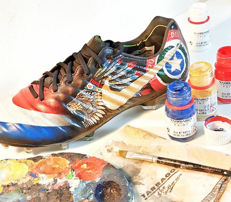 Materiały do malowania butów