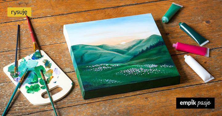 Mieszanie kolorów farby akrylowe