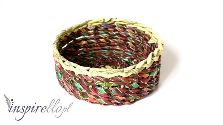 Malowanie papierowej wikliny na biało