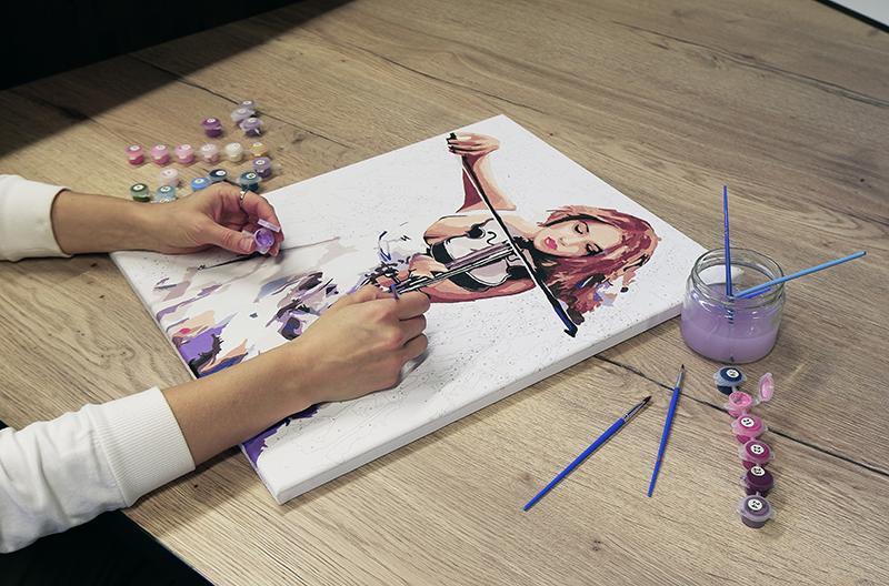 Wybór farb i narzędzi malarskich